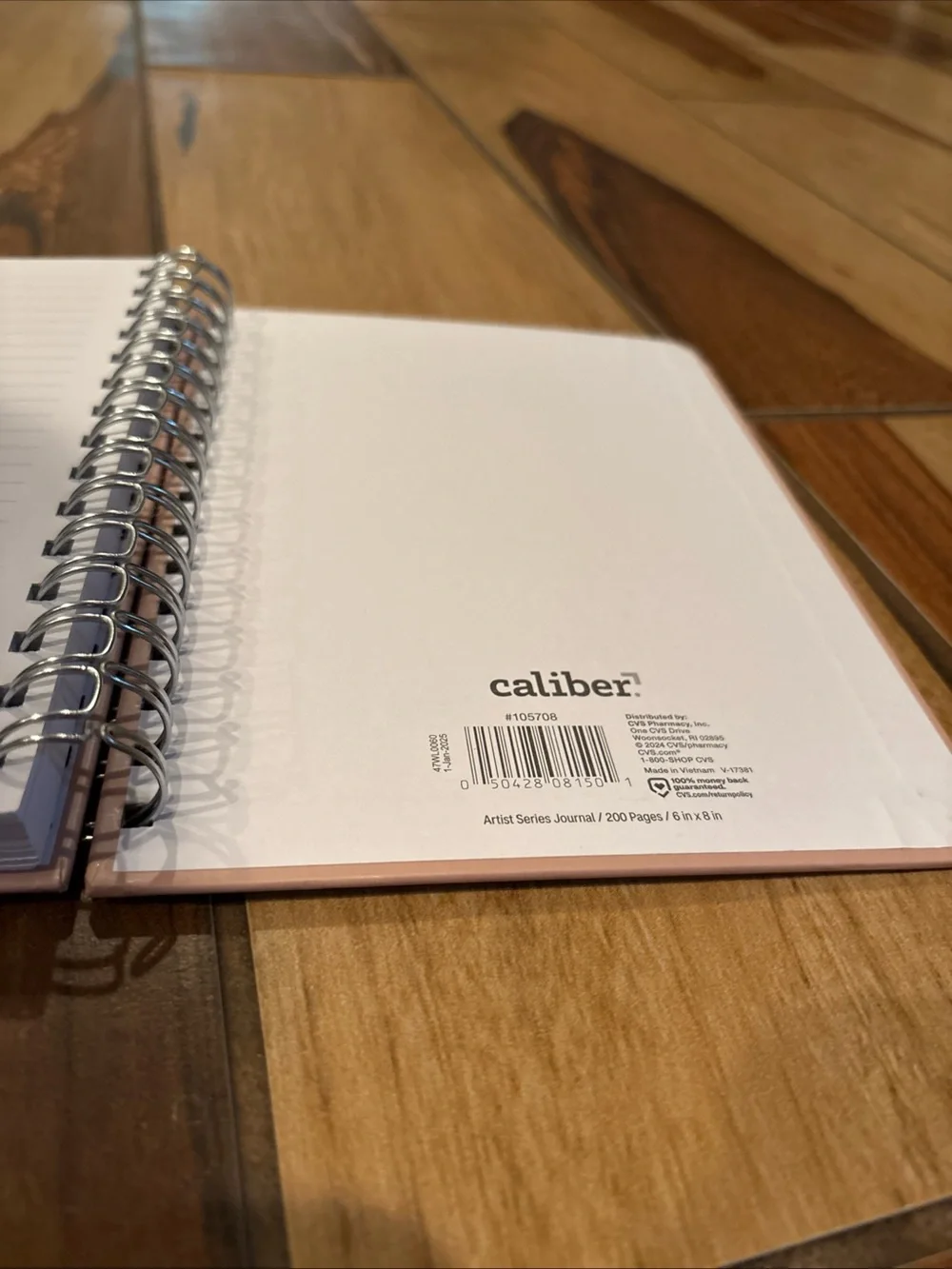 Caliber Pink Artist Series Hardcover Journal - Spiral Bound